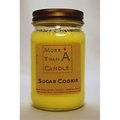 More Than A Candle More Than A Candle SGC16M 16 oz Mason Jar Soy Candle; Sugar Cookie SGC16M